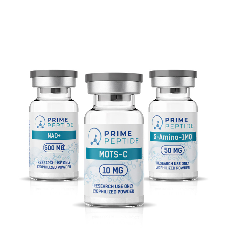 Стак за изследвания върху стареенето и клетъчната регенерация - MOTS-c 10mg + NAD+ 500mg + 5-Amino-1MQ 50mg Стак за изследвания върху стареенето и клетъчната регенерация - MOTS-c 10mg + NAD+ 500mg + 5-Amino-1MQ 50mg