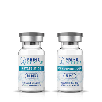 Стак за изследвания върху метаболизма и телесния състав - Retatrutide 10mg + hGH Fragment 176-191 5mg