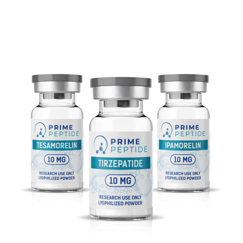Стак за изследвания върху метаболизма и телесния състав - Tirzepatide 10mg + Tesamorelin 10mg + Ipamorelin 10mg Стак за изследвания върху метаболизма и телесния състав - Tirzepatide 10mg + Tesamorelin 10mg + Ipamorelin 10mg
