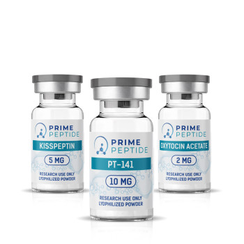 Стак за изследвания върху сексуалната функция и либидото - PT-141 (Bremelanotide) 10 mg + Kisspeptin 5 mg + Oxytocin 2mg